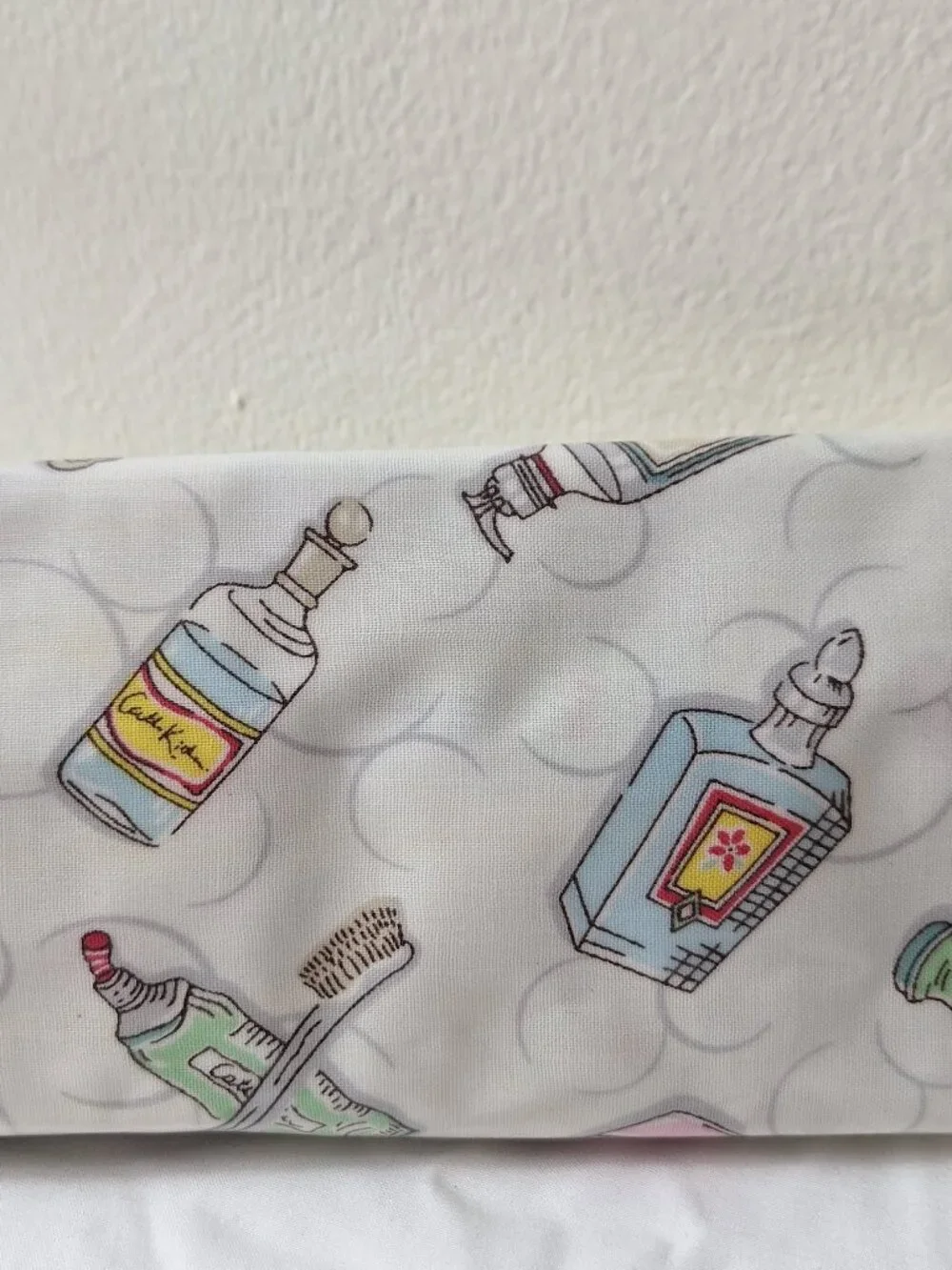 Cath Kidston Pastel Toiletry & Brush Roll - Blue Trim